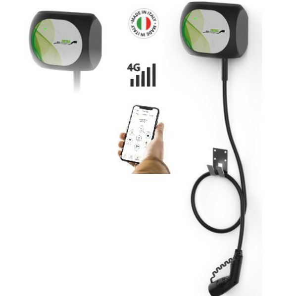 Image of the Wallbox Prime Combo T2C 1PH 4G/S 230 VAC 7.4 kW 32 A with T2 cable