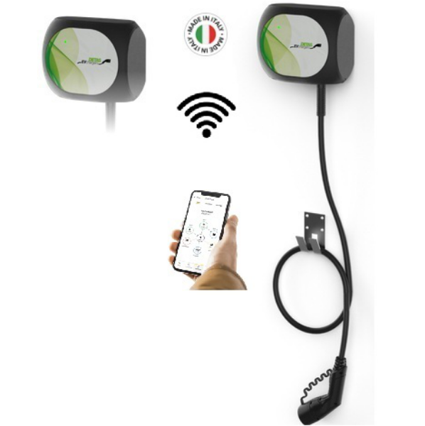 Image of the Wallbox Prime Combo T2C 1PH Wi-Fi 230 VAC 7.4 kW 32 A with T2 cable