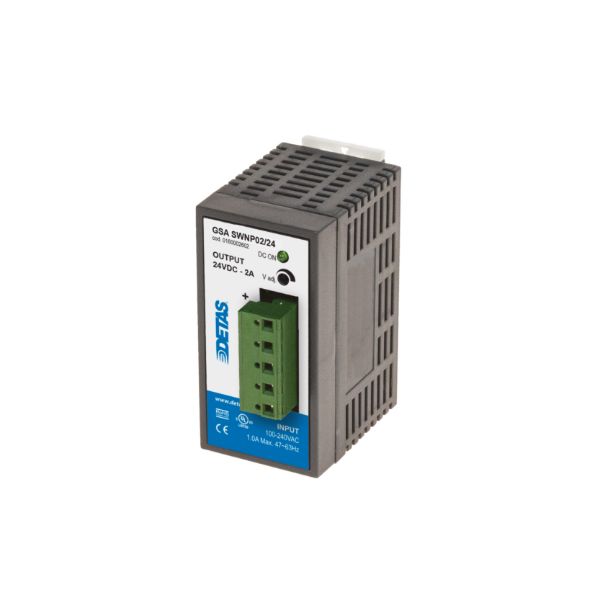 GSA SWNP02/24 100-240 VAC/24 VDC 2 A Single-Phase Switching Power Supply