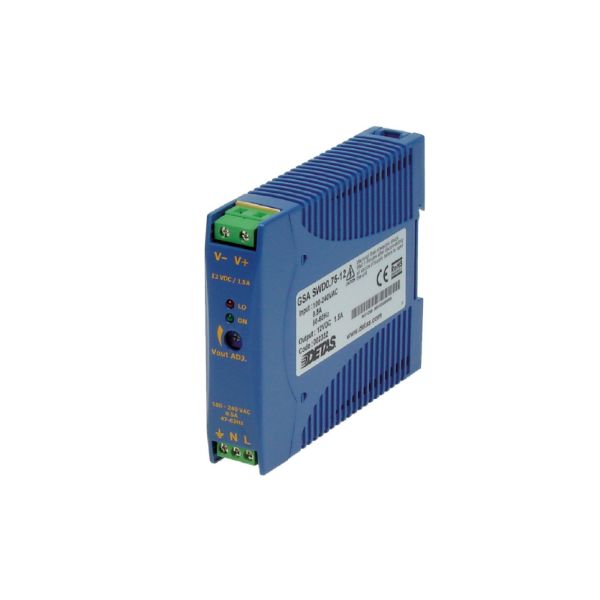 GSA SWD0.75/12 100-240 VAC/12 VDC 1.5 A Single-Phase Switching Power Supply